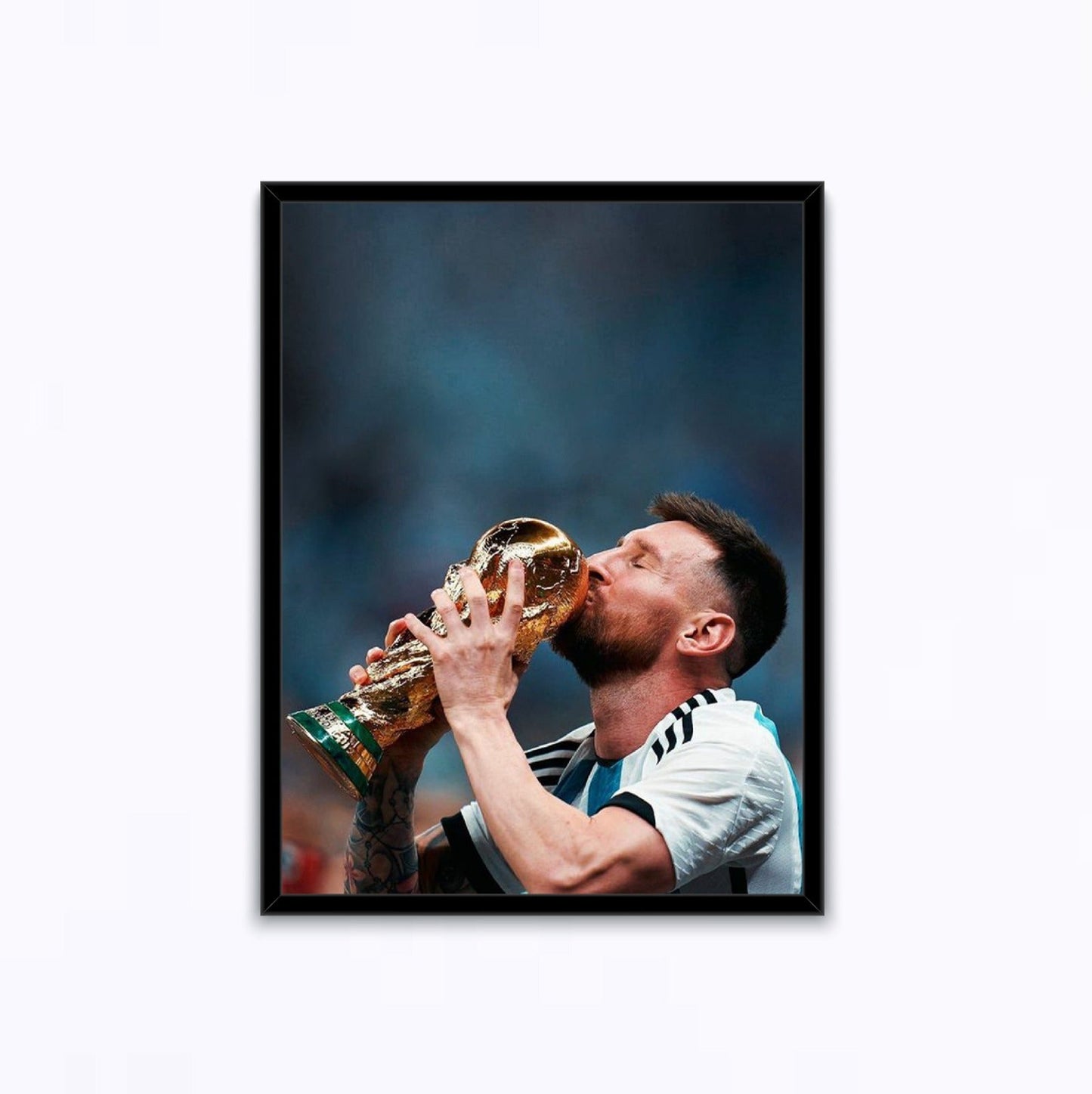 Messi Kissing The World Cup